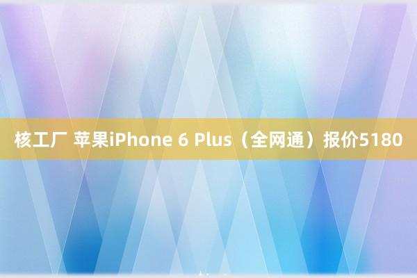 核工厂 苹果iPhone 6 Plus（全网通）报价5180